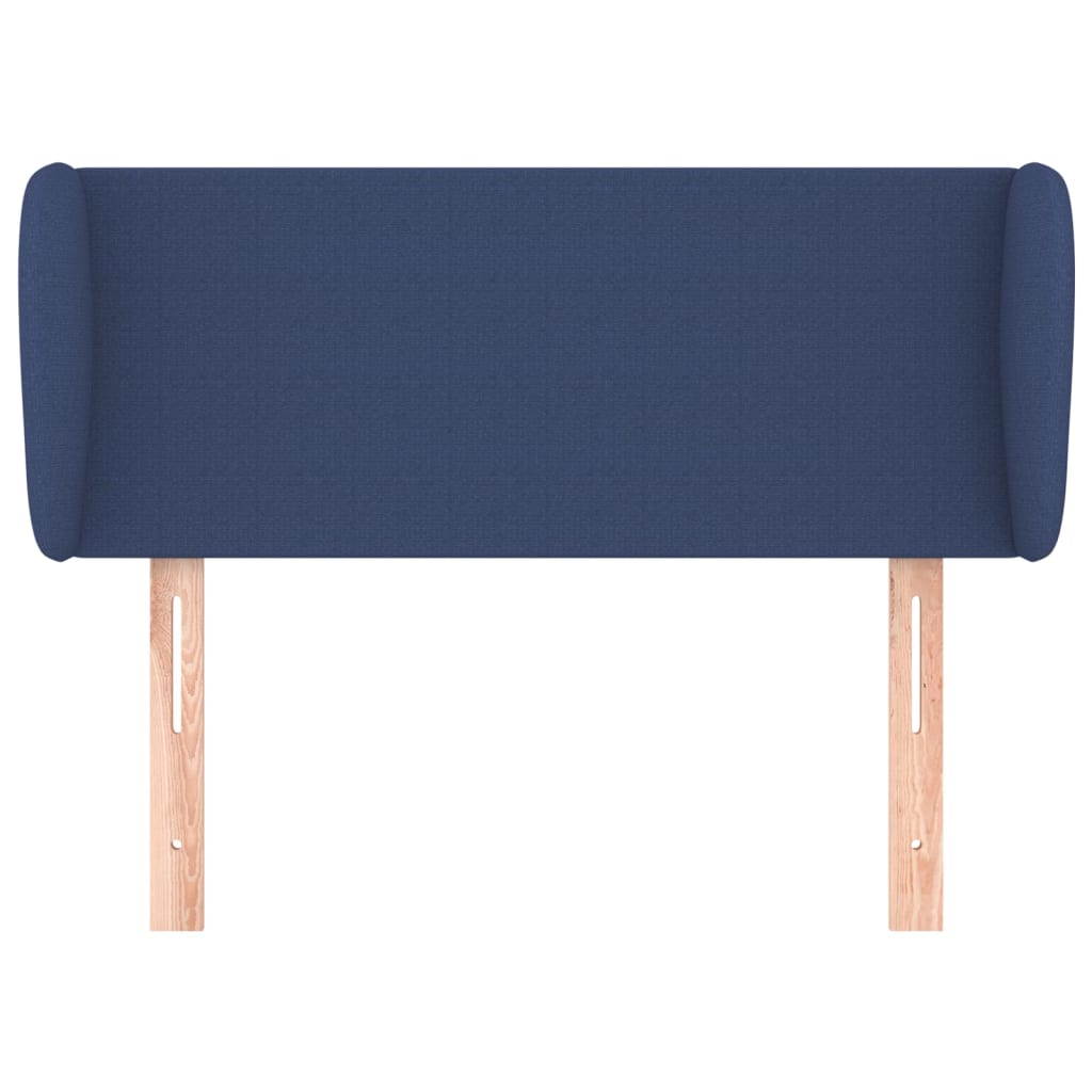 Tête de lit avec oreilles Bleu 83x23x78/88 cm Tissu