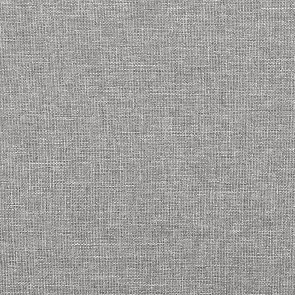 Tête de lit avec oreilles Gris clair 103x23x78/88 cm Tissu