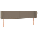 Tête de lit avec oreilles Taupe 183x23x78/88 cm Tissu