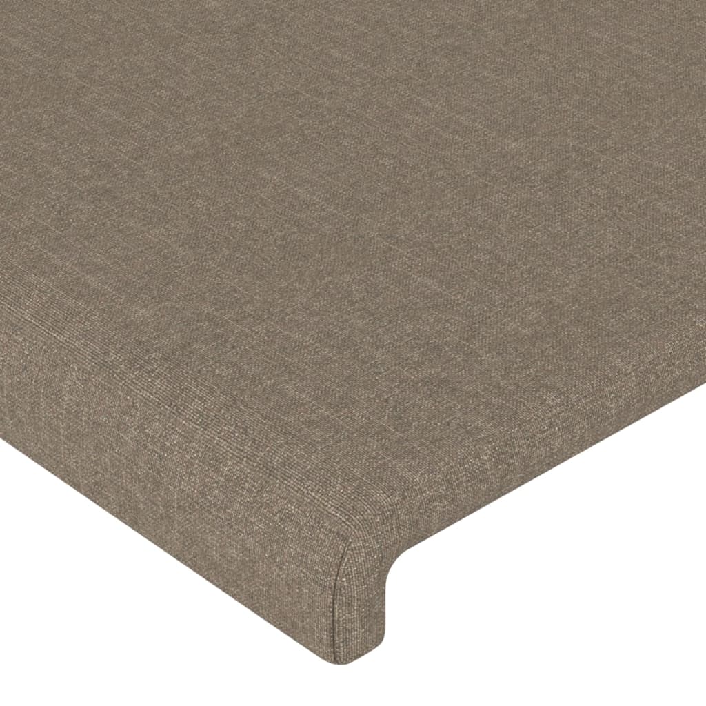 Tête de lit avec oreilles Taupe 183x23x78/88 cm Tissu