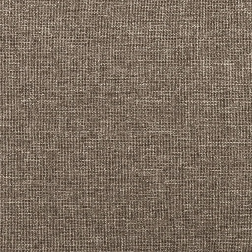 Tête de lit avec oreilles Taupe 183x23x78/88 cm Tissu