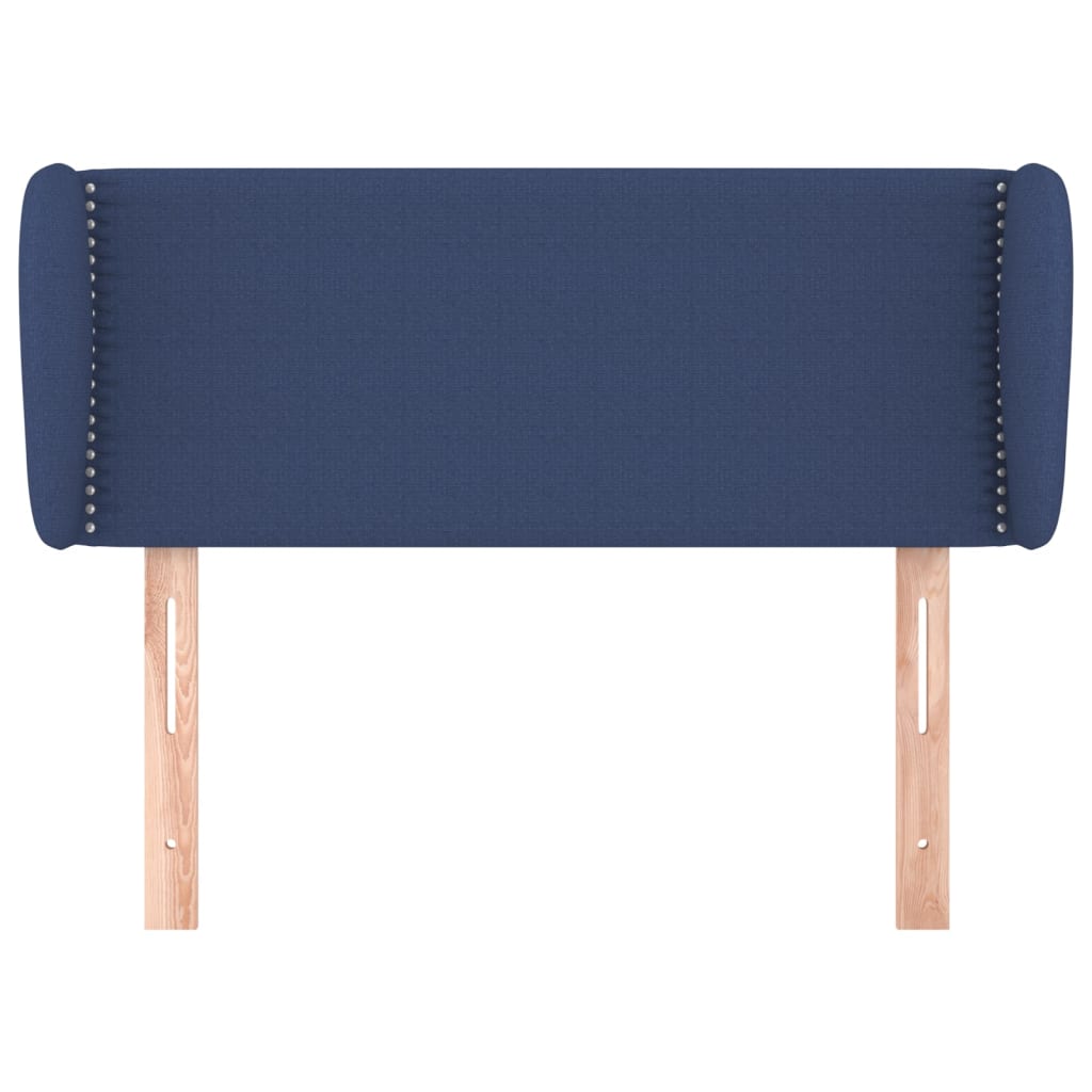 Tête de lit avec oreilles Bleu 83x23x78/88 cm Tissu