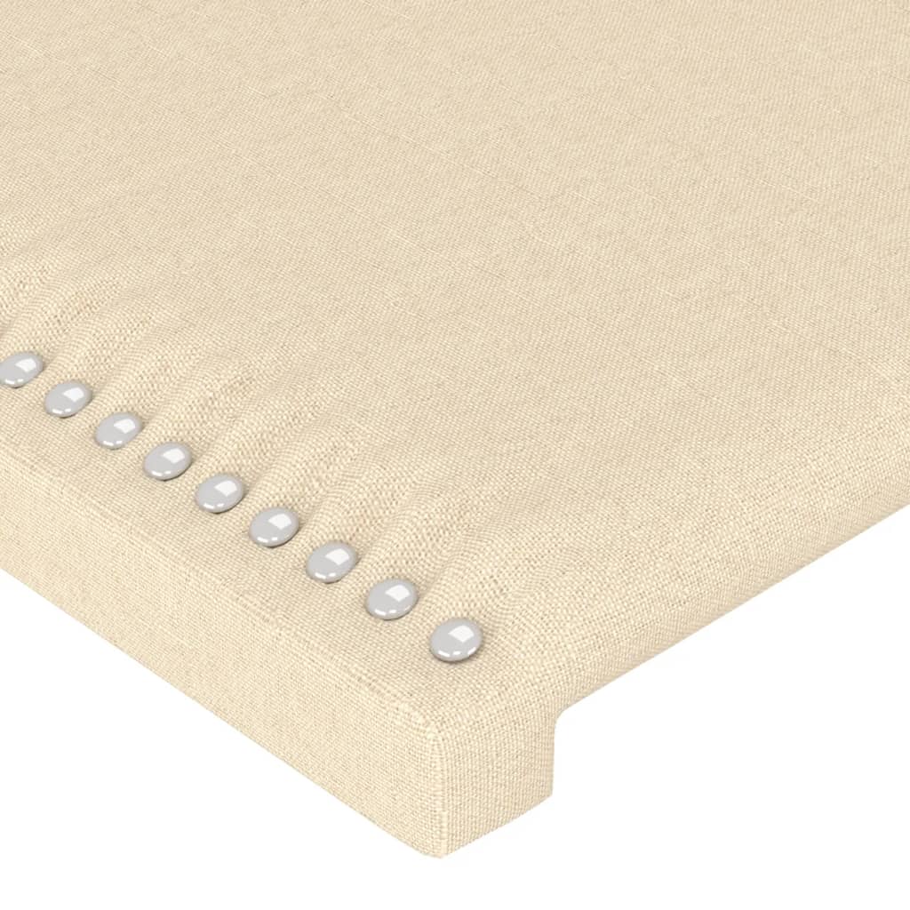 Tête de lit avec oreilles Crème 103x23x78/88 cm Tissu