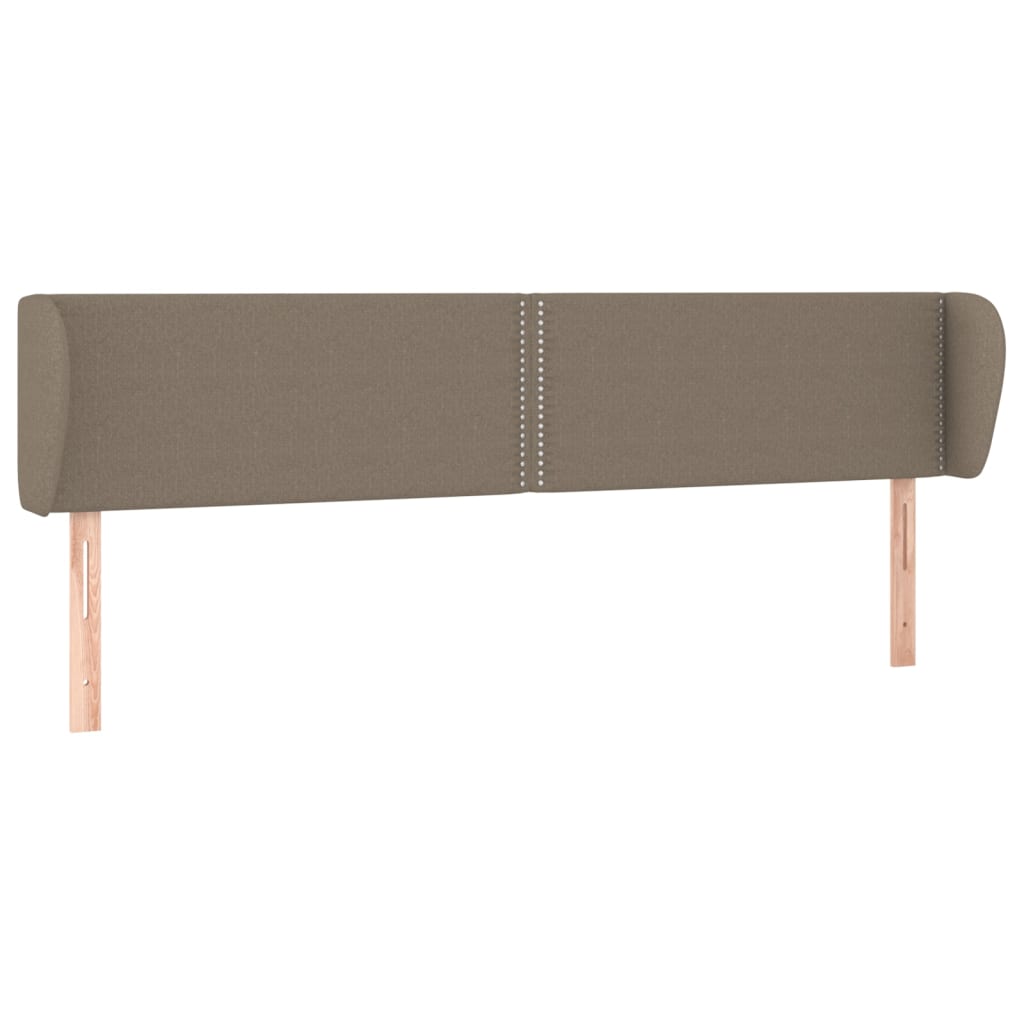 Tête de lit avec oreilles Taupe 163x23x78/88 cm Tissu