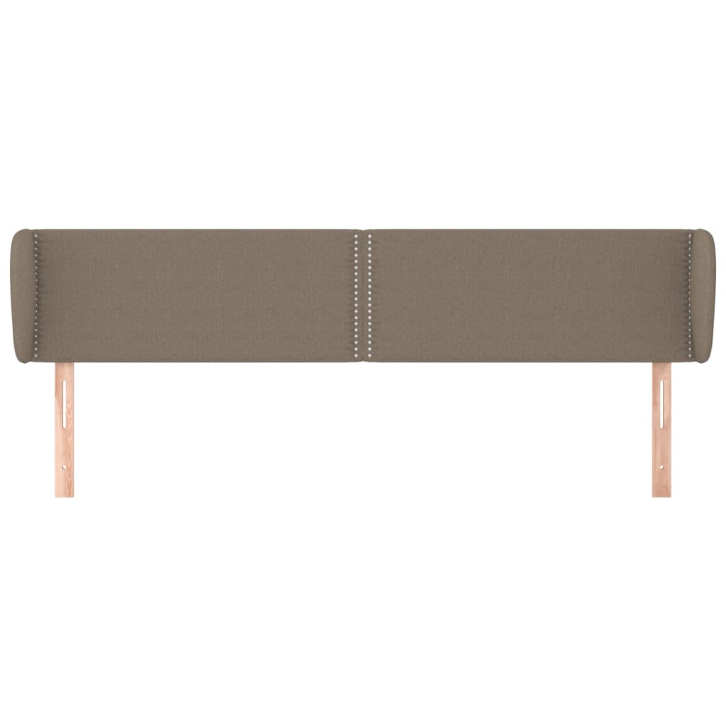 Tête de lit avec oreilles Taupe 163x23x78/88 cm Tissu