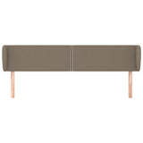 Tête de lit avec oreilles Taupe 163x23x78/88 cm Tissu