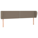 Tête de lit avec oreilles Taupe 183x23x78/88 cm Tissu