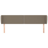 Tête de lit avec oreilles Taupe 183x23x78/88 cm Tissu