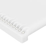 Tête de lit avec oreilles Blanc 83x23x78/88 cm Similicuir