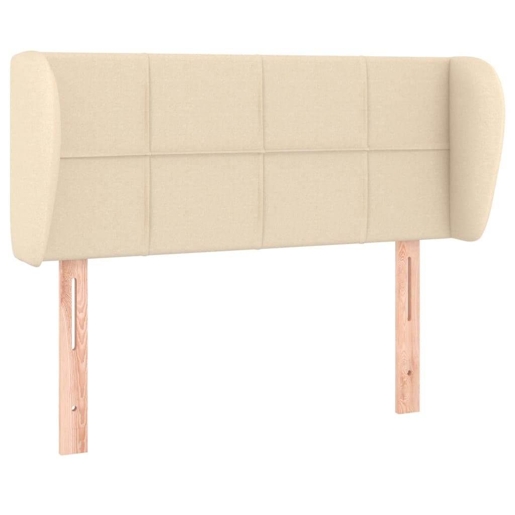 Tête de lit avec oreilles Crème 83x23x78/88 cm Tissu