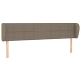 Tête de lit avec oreilles Taupe 183x23x78/88 cm Tissu