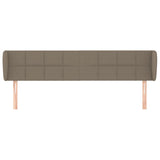 Tête de lit avec oreilles Taupe 183x23x78/88 cm Tissu