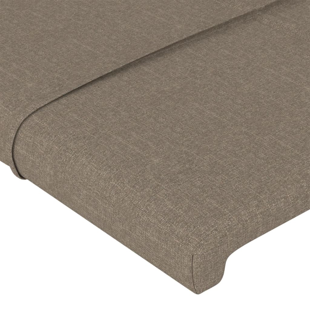 Tête de lit avec oreilles Taupe 183x23x78/88 cm Tissu