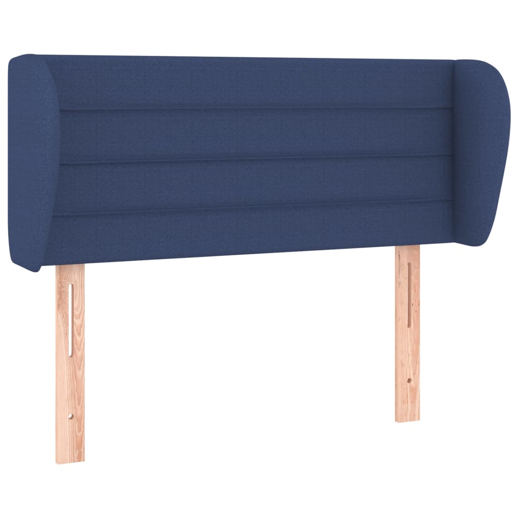 Tête de lit avec oreilles Bleu 83x23x78/88 cm Tissu