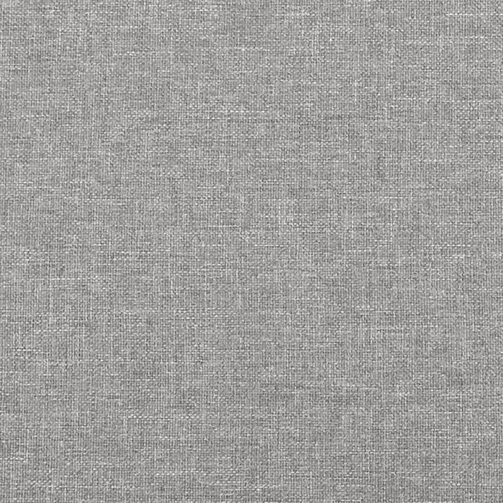 Tête de lit avec oreilles Gris clair 147x23x78/88 cm Tissu