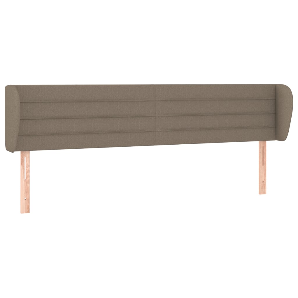 Tête de lit avec oreilles Taupe 163x23x78/88 cm Tissu