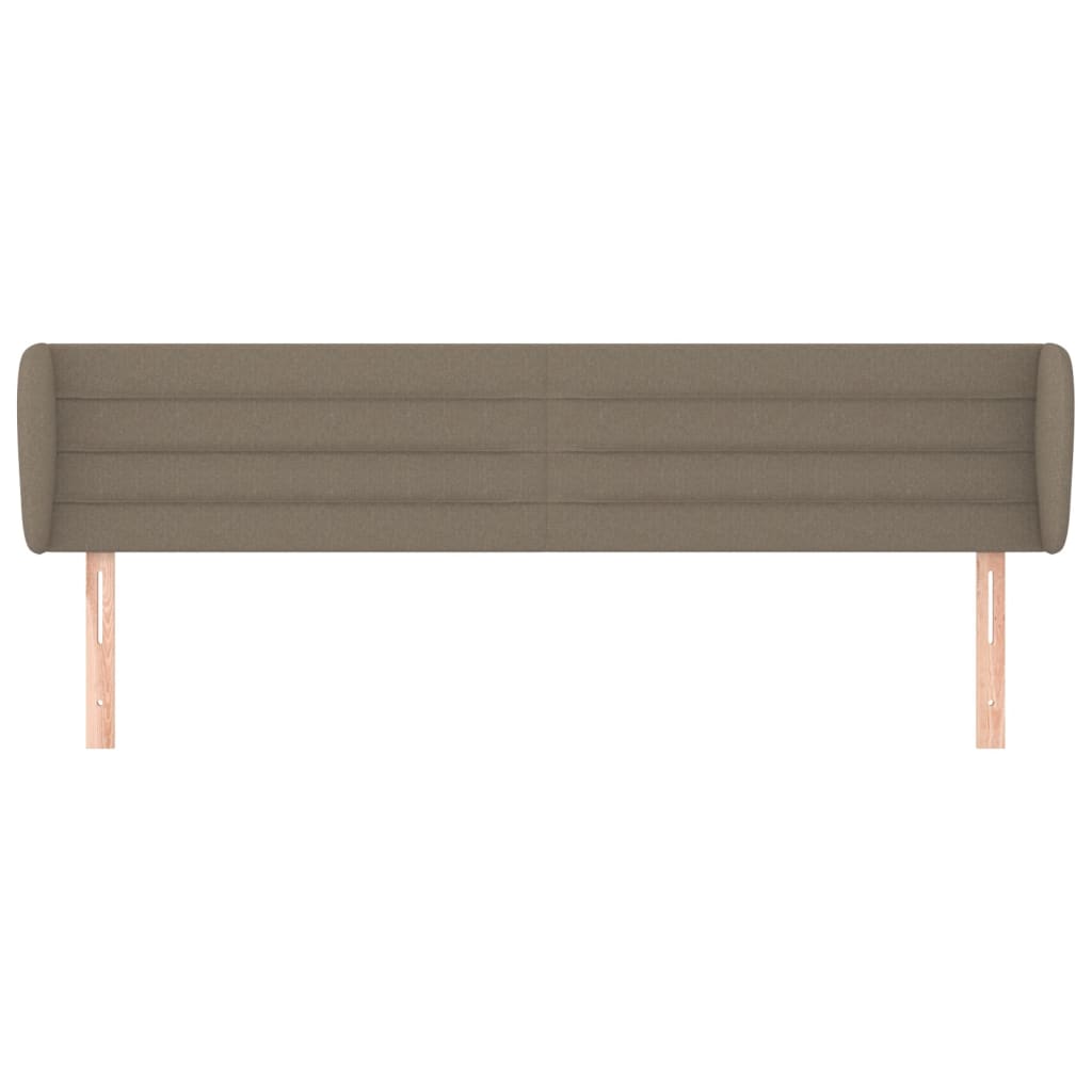 Tête de lit avec oreilles Taupe 163x23x78/88 cm Tissu