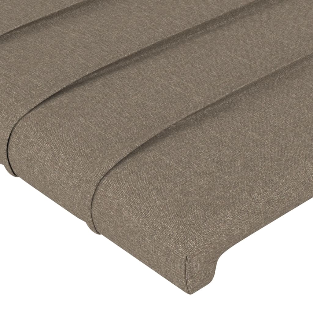 Tête de lit avec oreilles Taupe 163x23x78/88 cm Tissu