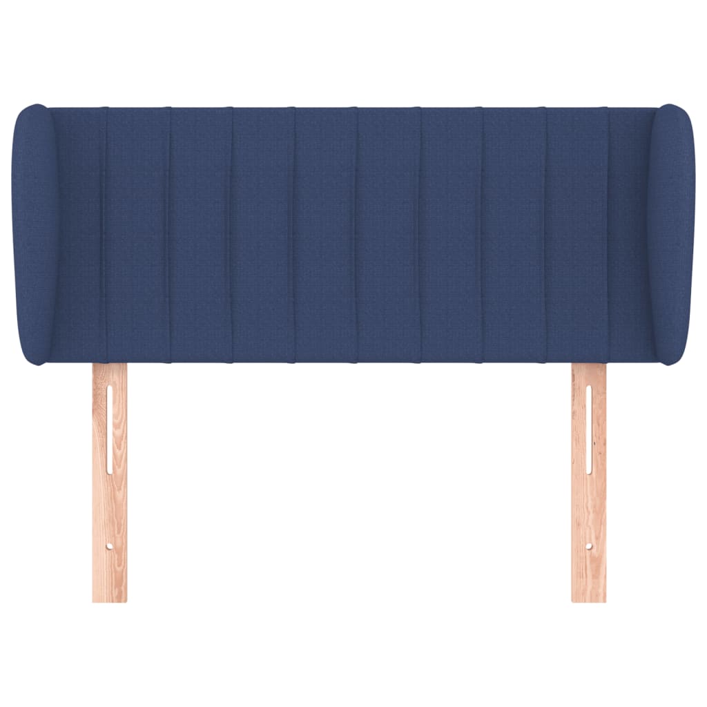 Tête de lit avec oreilles Bleu 83x23x78/88 cm Tissu