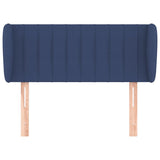 Tête de lit avec oreilles Bleu 83x23x78/88 cm Tissu