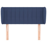 Tête de lit avec oreilles Bleu 93x23x78/88 cm Tissu