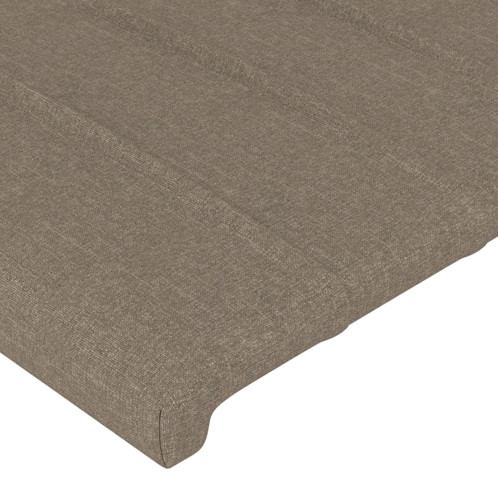 Tête de lit avec oreilles Taupe 163x23x78/88 cm Tissu