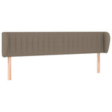 Tête de lit avec oreilles Taupe 183x23x78/88 cm Tissu