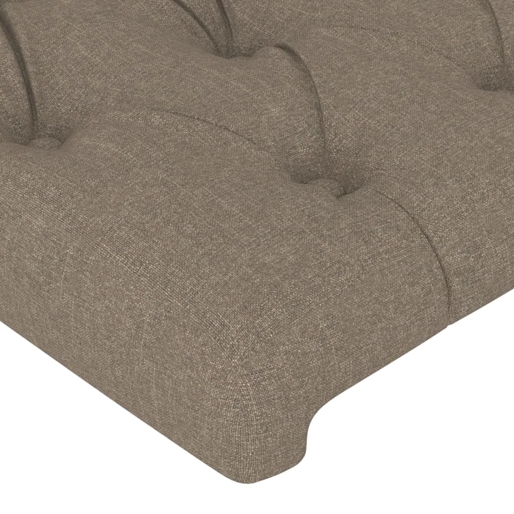 Tête de lit avec oreilles Taupe 163x23x78/88 cm Tissu