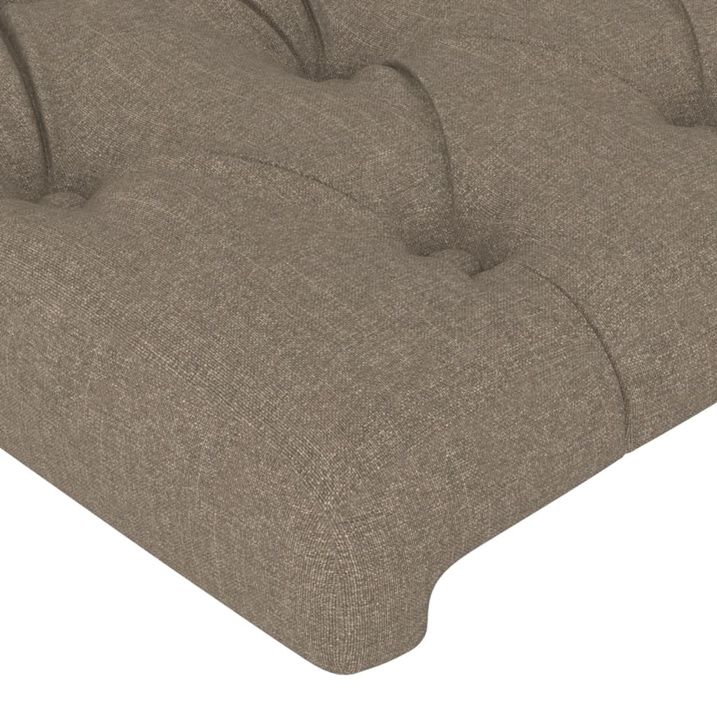 Tête de lit avec oreilles Taupe 183x23x78/88 cm Tissu