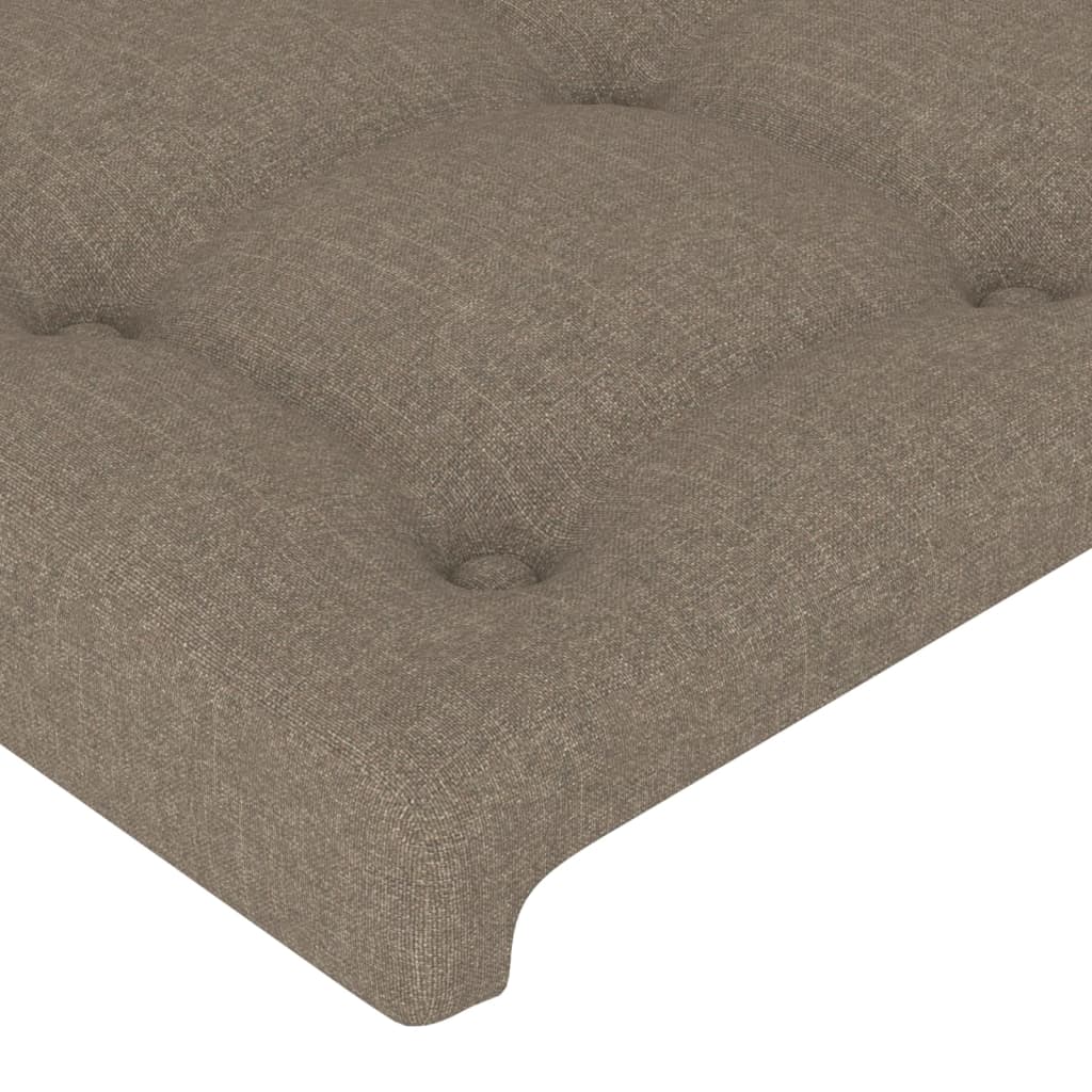 Tête de lit avec oreilles Taupe 183x23x78/88 cm Tissu