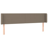 Tête de lit avec oreilles Taupe 183x16x78/88 cm Tissu