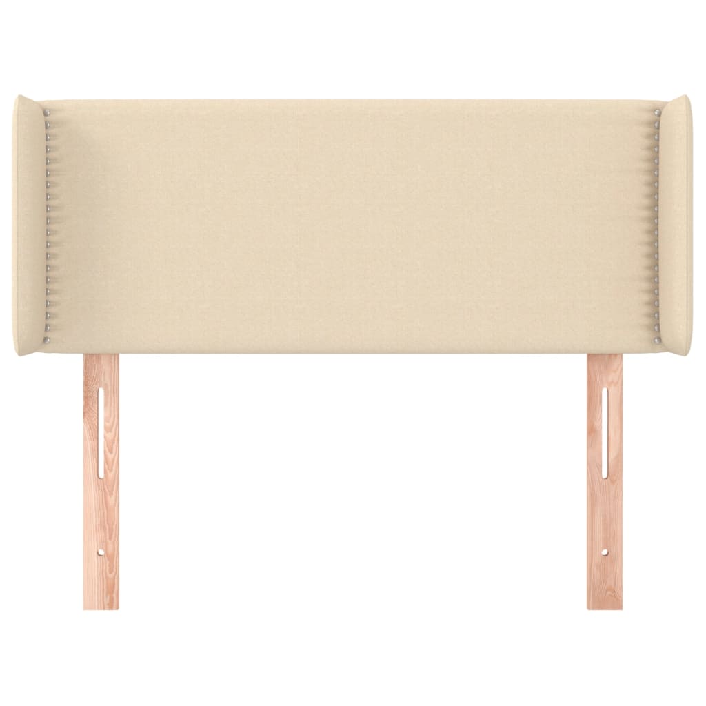 Tête de lit avec oreilles Crème 83x16x78/88 cm Tissu