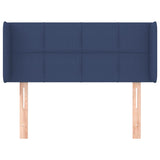 Tête de lit avec oreilles Bleu 83x16x78/88 cm Tissu