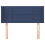 Tête de lit avec oreilles Bleu 93x16x78/88 cm Tissu