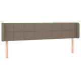 Tête de lit avec oreilles Taupe 183x16x78/88 cm Tissu