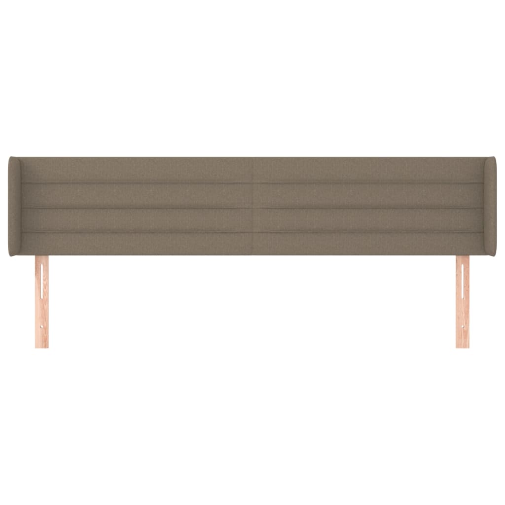 Tête de lit avec oreilles Taupe 163x16x78/88 cm Tissu