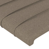 Tête de lit avec oreilles Taupe 183x16x78/88 cm Tissu