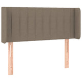 Tête de lit avec oreilles Taupe 83x16x78/88 cm Tissu