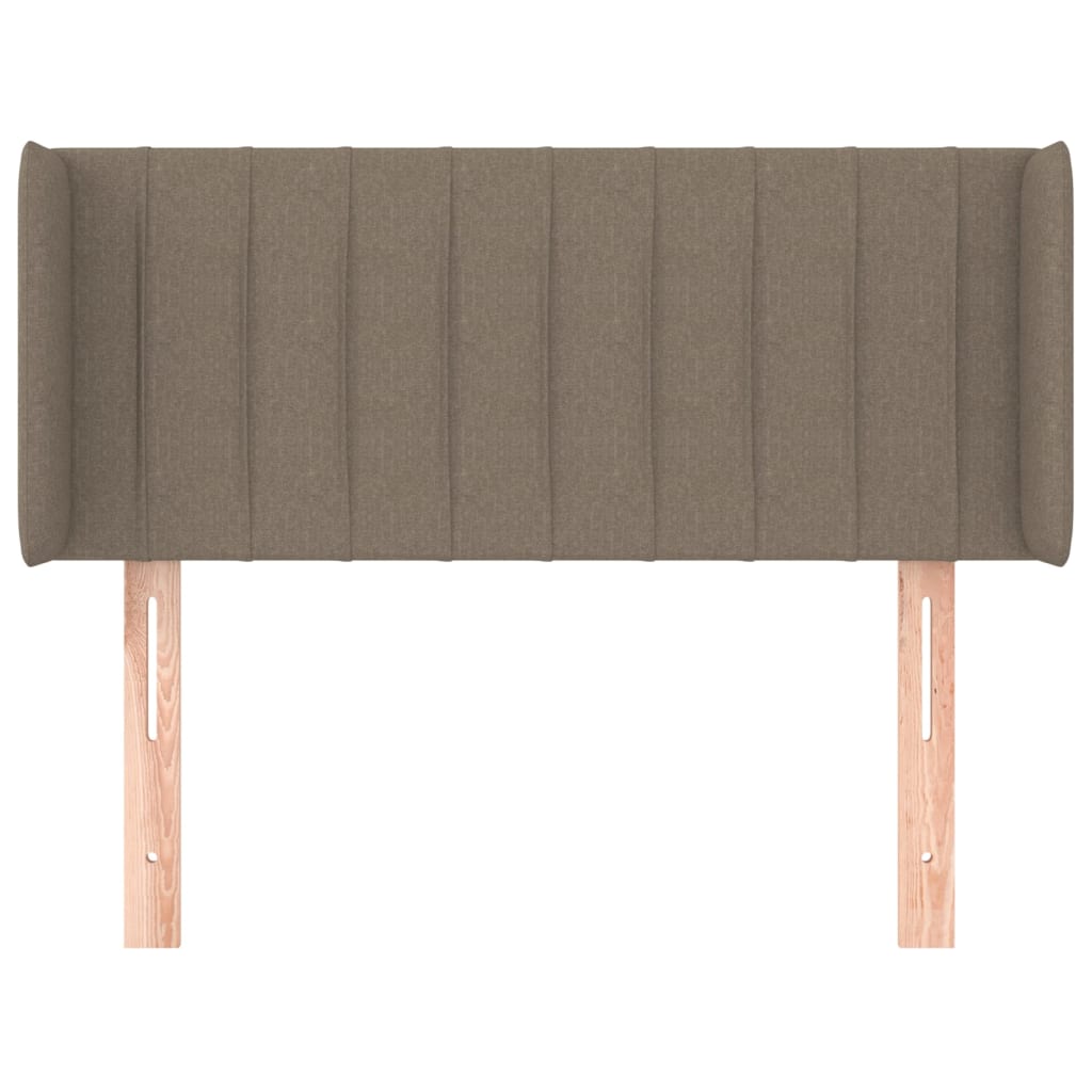 Tête de lit avec oreilles Taupe 83x16x78/88 cm Tissu