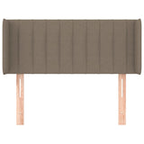 Tête de lit avec oreilles Taupe 83x16x78/88 cm Tissu