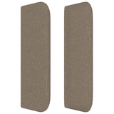 Tête de lit avec oreilles Taupe 83x16x78/88 cm Tissu