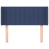 Tête de lit avec oreilles Bleu 83x16x78/88 cm Tissu