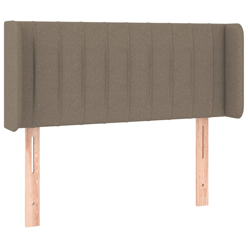 Tête de lit avec oreilles Taupe 93x16x78/88 cm Tissu