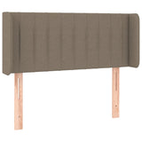 Tête de lit avec oreilles Taupe 103x16x78/88 cm Tissu