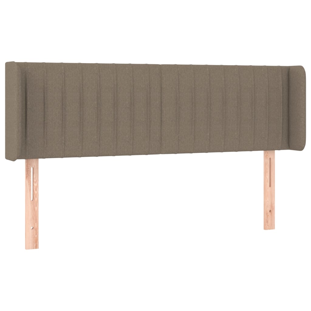 Tête de lit avec oreilles Taupe 147x16x78/88 cm Tissu