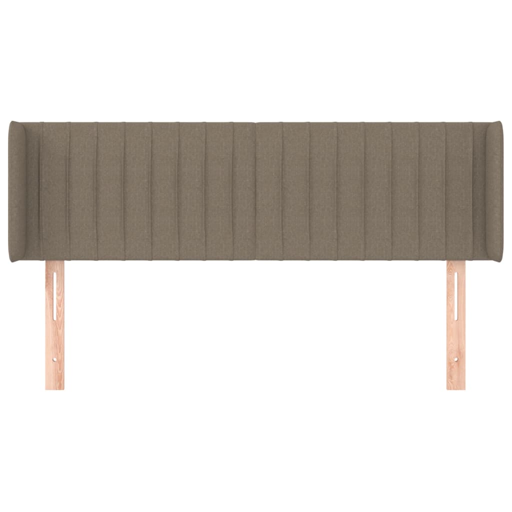 Tête de lit avec oreilles Taupe 147x16x78/88 cm Tissu