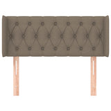 Tête de lit avec oreilles Taupe 103x16x78/88 cm Tissu