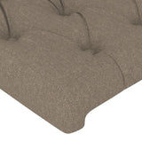 Tête de lit avec oreilles Taupe 103x16x78/88 cm Tissu