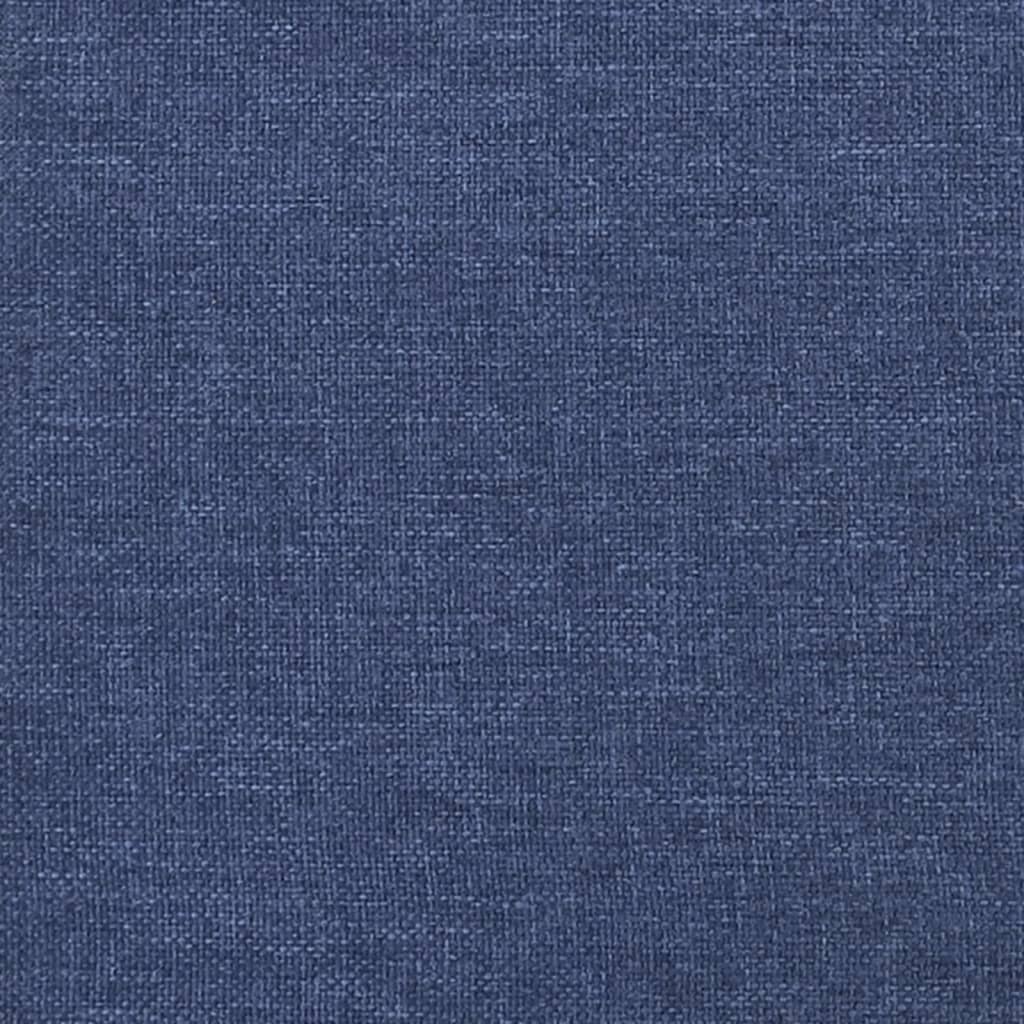 Tête de lit avec oreilles Bleu 103x16x78/88 cm Tissu