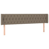 Tête de lit avec oreilles Taupe 203x16x78/88 cm Tissu